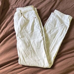Abercrombie & Fitch Cream Denim Jeans